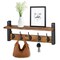 Sorbus Floating Wall Shelf with Hooks for Entryway, Bathroom, Bedroom, Kitchen, or Mudroom